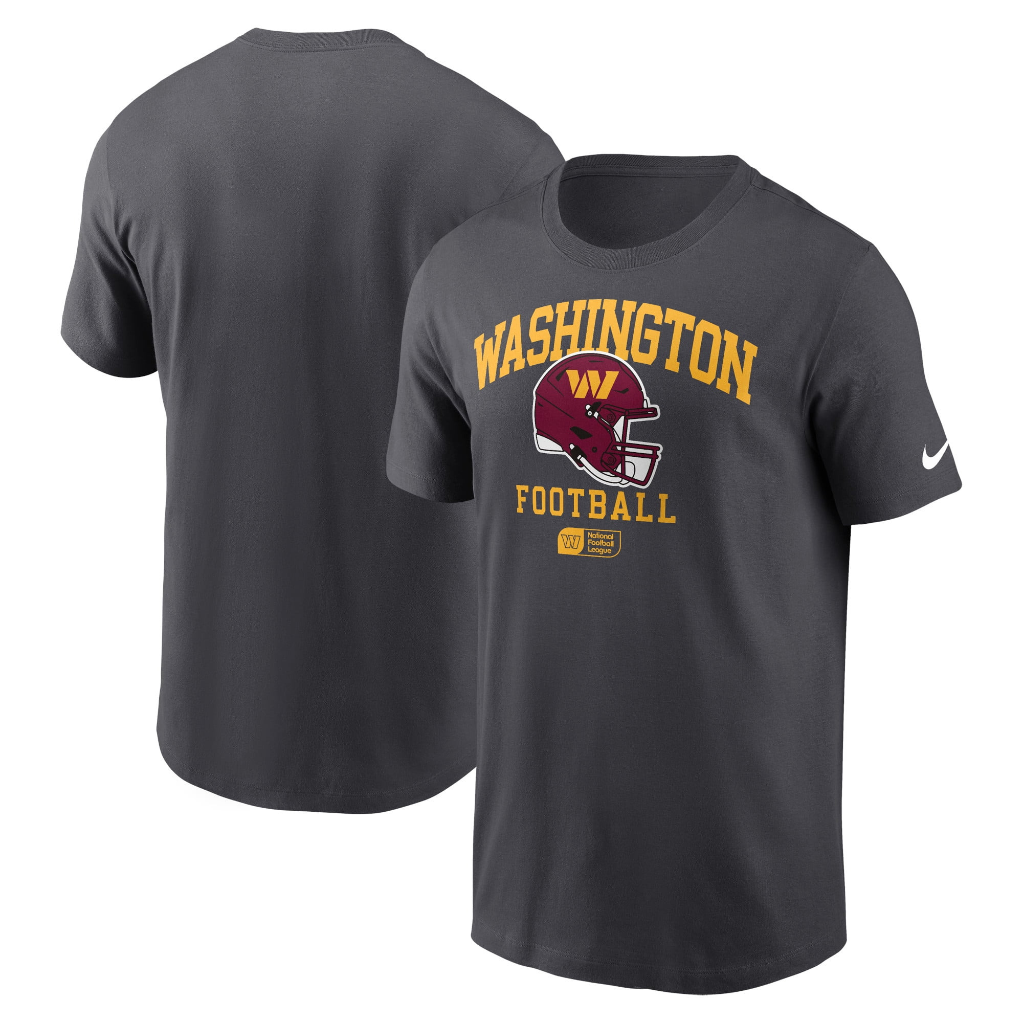 Men 2025 NFL Washington Commanders Grey T shirts->nfl t-shirts->Sports Accessory